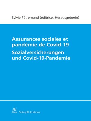 cover image of Assurances sociales et pandémie de Covid-19/Sozialversicherungen und Covid-19-Pandemie